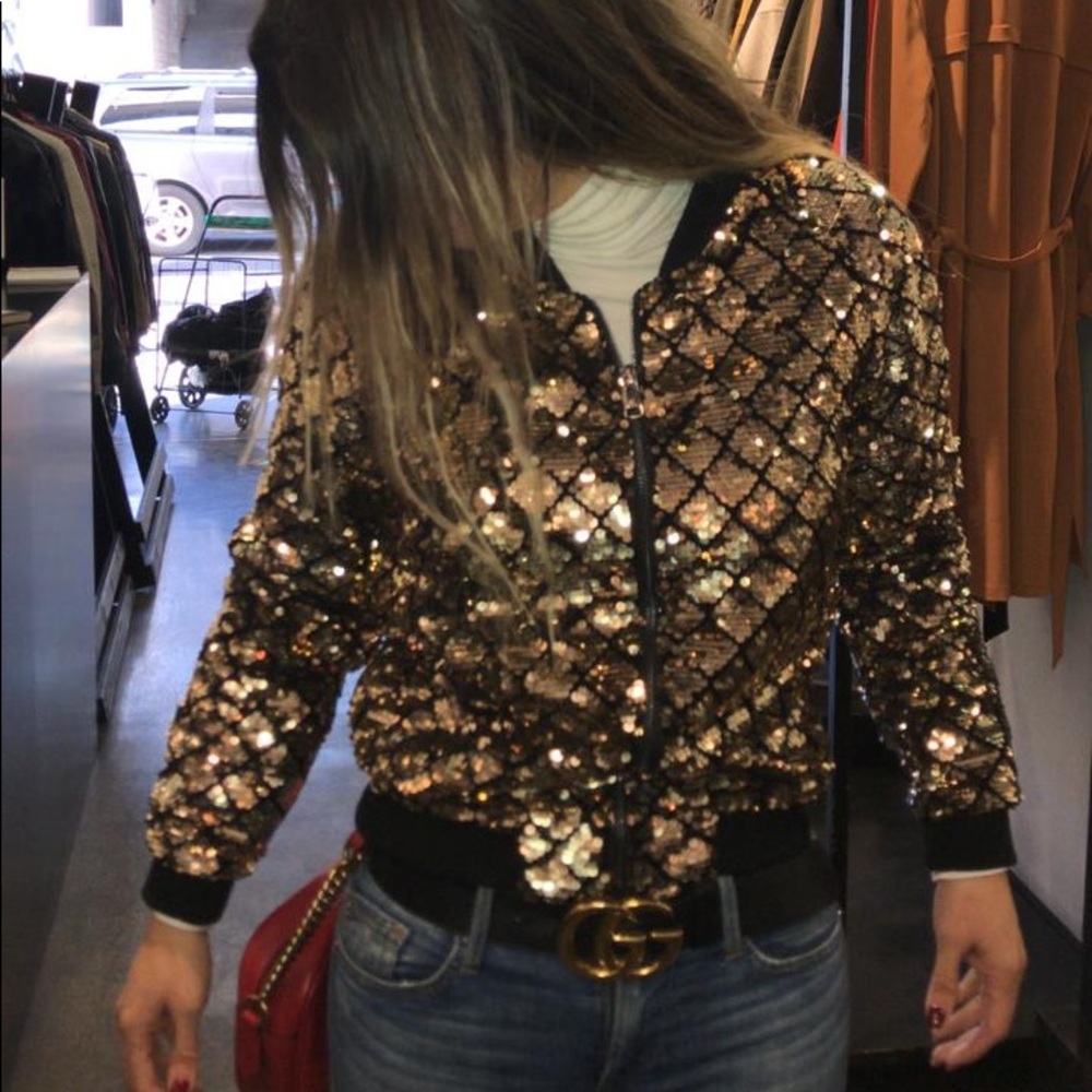 Gold sequins jacket